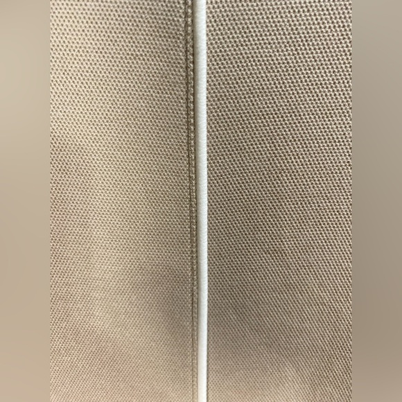 SPANX Sleeveless Collared Dress Size L Tan & White Stripe Pockets - Picture 5 of 7